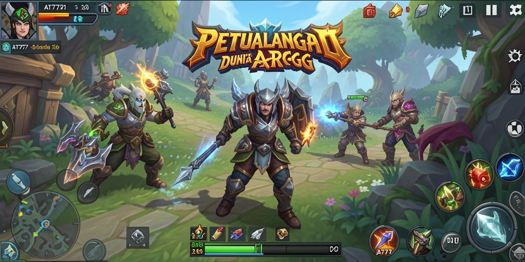 Gameplay seru penuh aksi dalam AT777.