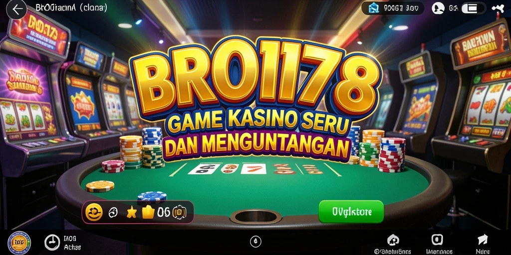 Tampilan gameplay Kasino yang menarik dan penuh warna dari BRO178.