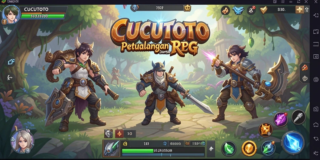 Tampilan gameplay CUCUTOTO yang mendebarkan dan interaktif.