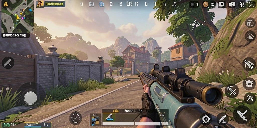 Tangkapan layar gameplay H03 menampilkan aksi menarik dalam mode TPS.