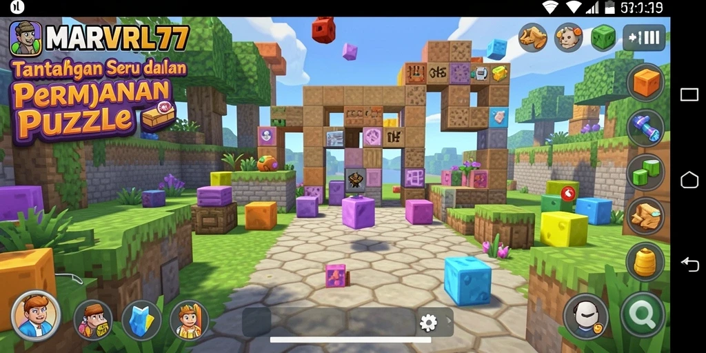 Gameplay seru dari aplikasi Puzzle MARVRL77 yang menantang.