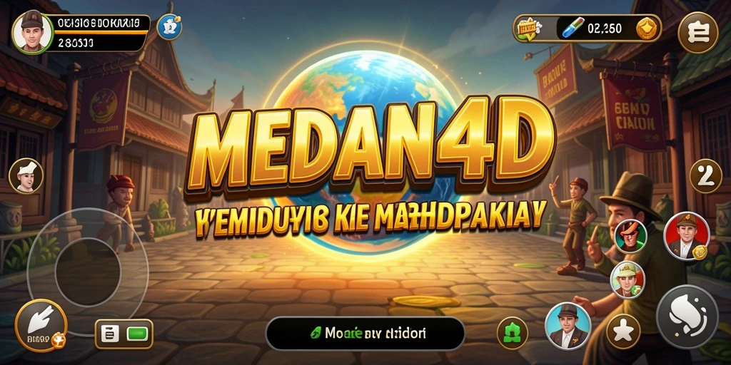 Tampilan menarik dari MEDAN4D saat gameplay simulasi.