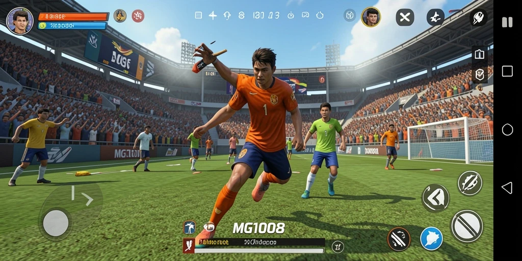 Tampilan gameplay <strong>MG108</strong> yang penuh aksi dan olahraga.