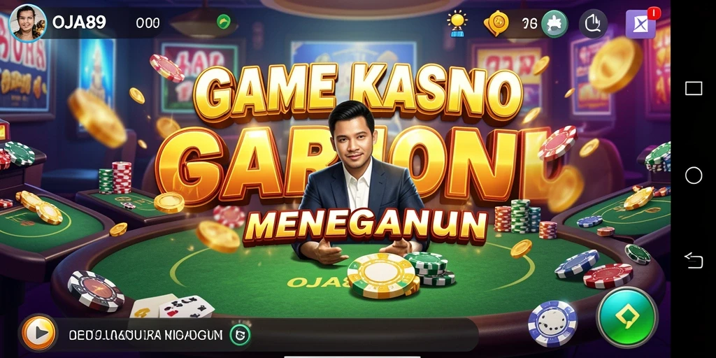 Screenshot utama OJA89 menampilkan pengalaman bermain Kasino yang seru.