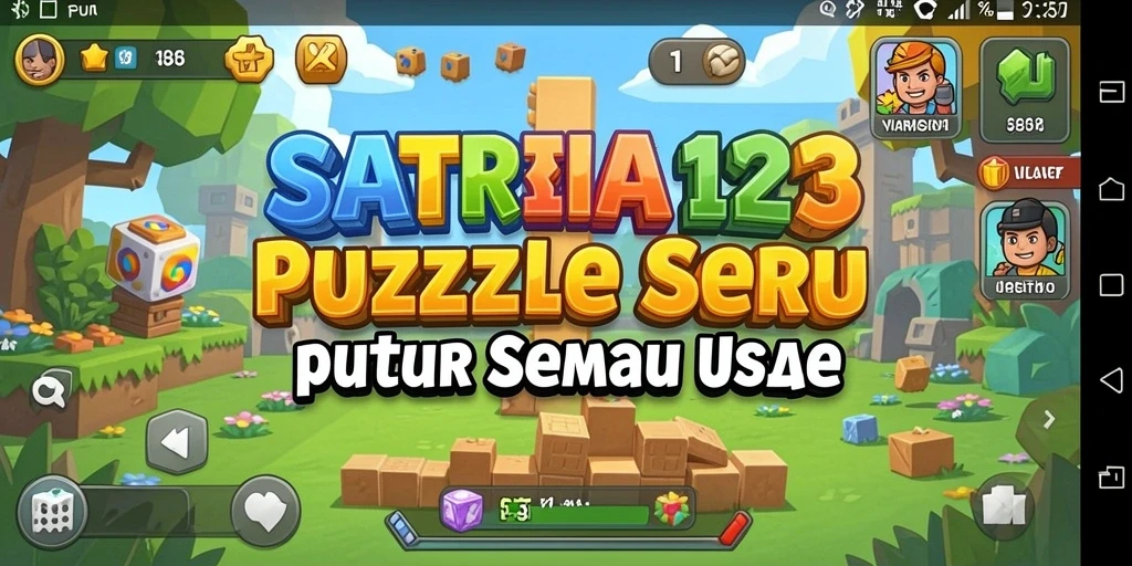 Screenshot SATRIA123 menampilkan gameplay Puzzle yang menantang dan menarik.