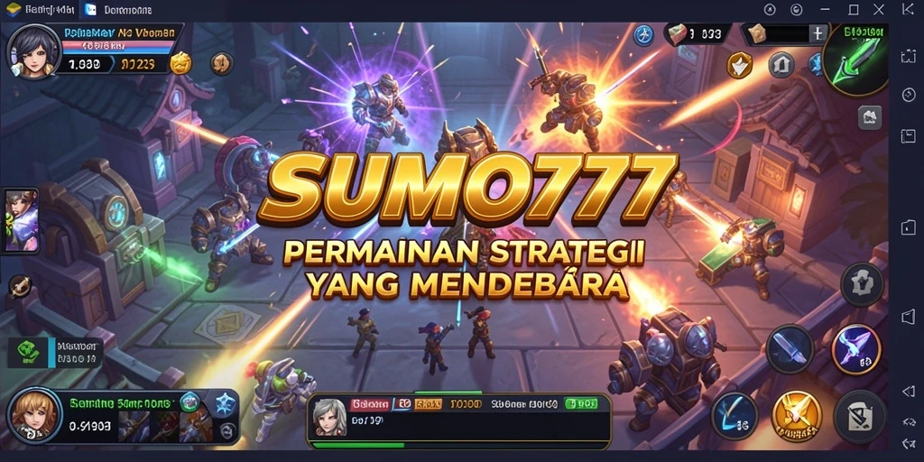 Tampilan seru dari gameplay SUMO777 yang menegangkan.